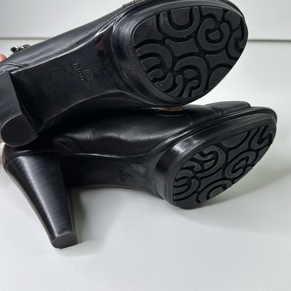 Blondo Black Leather Platform open Toed Sandals - Picture 9 of 11